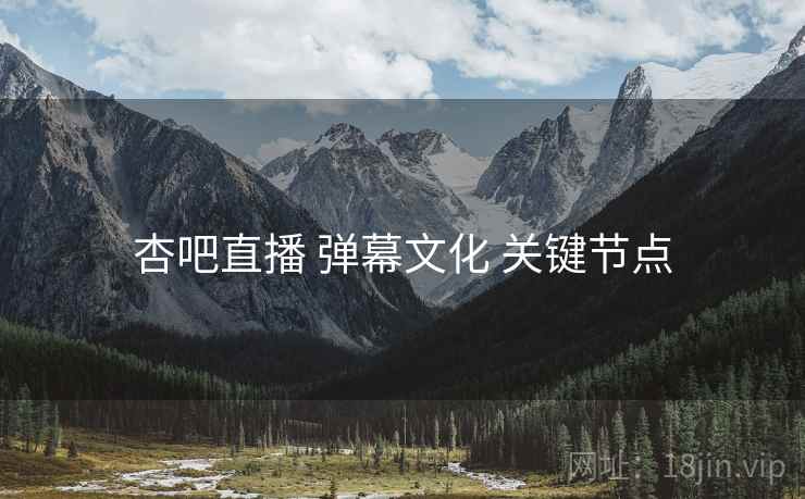 杏吧直播 弹幕文化 关键节点