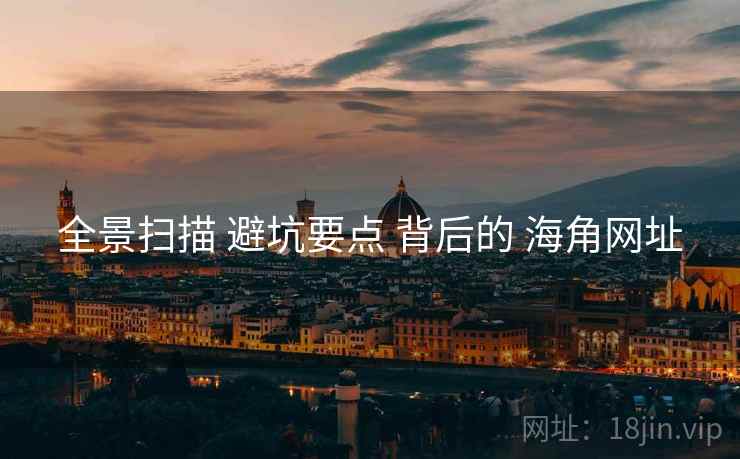 全景扫描 避坑要点 背后的 海角网址