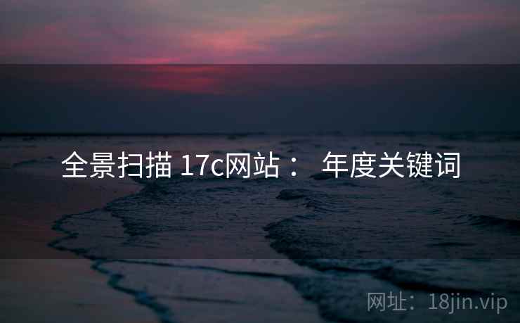 全景扫描 17c网站 ： 年度关键词