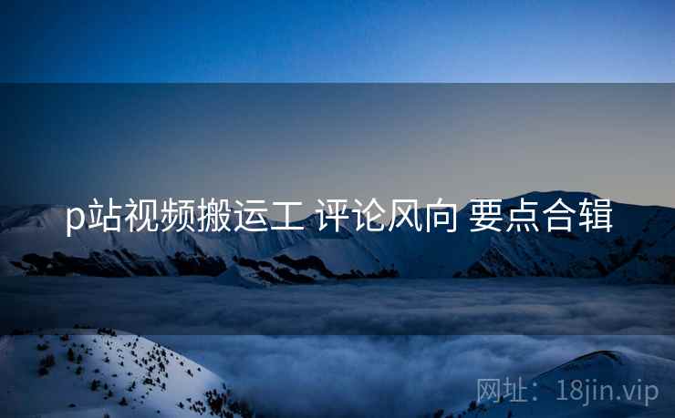 p站视频搬运工 评论风向 要点合辑