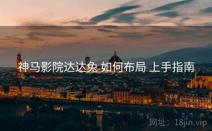 神马影院达达兔 如何布局 上手指南