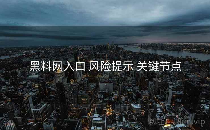黑料网入口 风险提示 关键节点