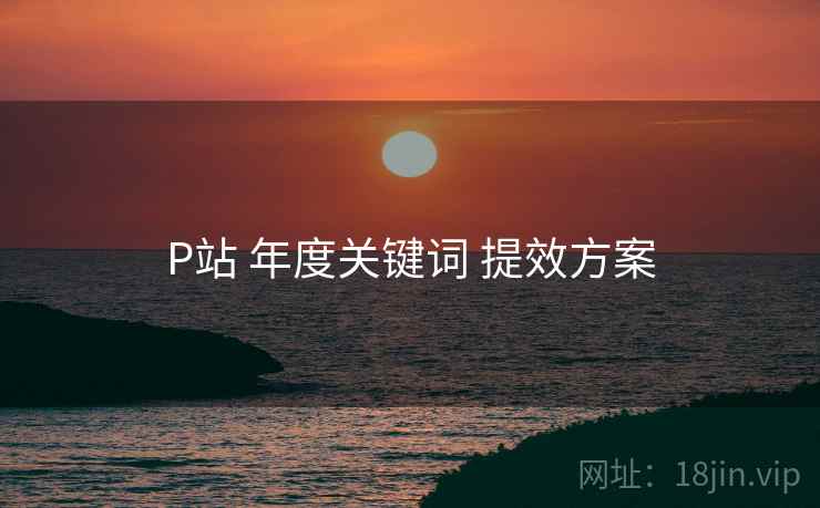 P站 年度关键词 提效方案