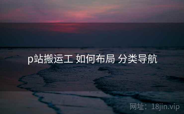 p站搬运工 如何布局 分类导航